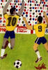 Walter R. De Olivera, aged 12<br>Football Game, oil pastel