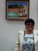 Zmira Alperin with her Oilpainting