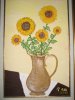 Hana Kalmi,in loving Memory, 11.01.2012<br/>Oil Painting, 'Sunflowers', 2011