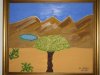 Zmira Alperin, Oil Painting, 'In the Arava',2010