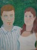 Oil painting<br/>Rebekka and Dima's wedding, 2009