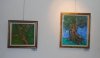 Oil Paintings, left to right: 'Hope', 2007; 'Faith', 2008