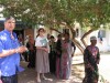 Jewish school of Beersheva visiting Beduin school in Rahat, Beduin town in the Negev, on May 2006