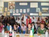 Jewish school of Beersheva visiting Beduin school in Rahat, Beduin town in the Negev, on May 2006