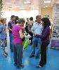 Members and guests of the 'The Fruits of Peace Association in Israel' during their exhibition 'The connecting thread' in the Art Gallery of the Municipal Library of Beer Sheva, on the 8th July 2012