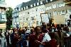 150 demonstrators to support avoiding the foundations of the Bonner Old Synagogue foundations destruction