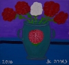 Zmira Alperin, Oil Painting,"Roses", 2016-17  