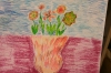 Ester Farakeshs Painting with Oil Pastels" Different Flowers", 2017l