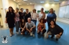 Association "Fruits of Peace in Israel" artists from right to left : in front : Rahel Polisher, Aliza Borshak, Liber Gantman, Ronnie Oren, behind: Nancy Echeverria, Margalit Bronstein, Ruty Yotam, Maria, Gina, Shula Rapoport and Ana Miron.  