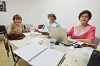 "Fruits of Peace in Israel" weekly meetings in its room in the "Naamat" Building received in May 2017 from the Beersheba City Halls Social Welfare Department. Photos by Ruty Romero with Liber Gantman, Ruty Yotam, Ruty Romero and Gina Meir. 