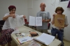 "Fruits of Peace in Israel" weekly meetings in its room in the "Naamat" Building received in May 2017 from the Beersheba City Halls Social Welfare Department. Photos by Ruty Romero with Liber Gantman, Ruty Yotam, Ruty Romero and Gina Meir. 