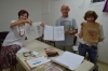 "Fruits of Peace in Israel" weekly meetings in its room in the "Naamat" Building received in May 2017 from the Beersheba City Halls Social Welfare Department. Photos by Ruty Romero with Liber Gantman, Ruty Yotam, Ruty Romero and Gina Meir. 