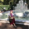 Gina in the Czar peter the Greats Summer Garden in Sankt Petersburg, 20.08.2018