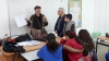 Group photo with artists Guillermo Rapoport and Leonardo Grinberg of the “Fruits of Peace in Israel” Association and the kids of the elementary Jewish Arabic School “Degania” during their workshop “Photographie”, December 2018.Artist Guillermo Rapoport of the “Fruits of Peace in Israel” Association explaining details about “Photography” during his Workshop in “Degania” with Leonardo Grinberg, December 2018.