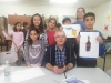 “Fruits of Peace in Israel” artist Leonardo Grinberg with the kids of the elementary Jewish Arabic school “Degania” during his and Guillermos “Photography” workshop, December 2018.