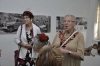 Mrs. Yehudit Meir, "Negev Artists House" chairwoman and exhibition curator delivering her speech to the exhibition opening guests .