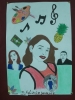 A student artwork from Liber Gantman's workshop "Collage" for the elementary Jewish-Arabic School "Degania", Beersheva, November 2019.