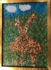 Mayan Shriki, "Two Giraffes in the Jungle". Sequins