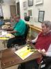 Yzhak Amat and Avi Asher preparing pictures for the Remembering day 7.10.
